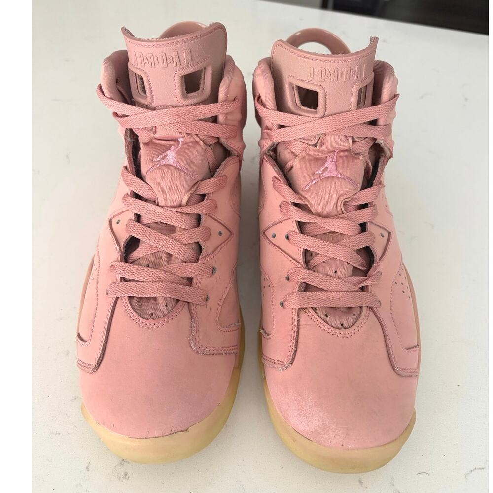Nike Air Jordan 6 Retro x Aleali May Millennial Pink sneaker sz 10.5 M athletic - Picture 4 of 10